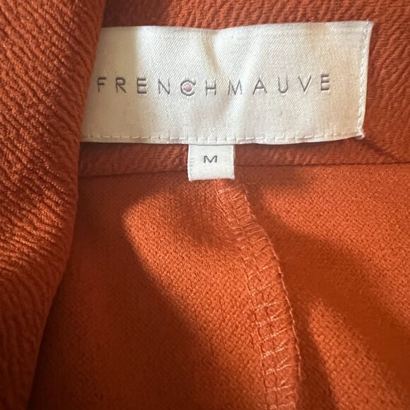 Frenchmauve Melanie Blazer Jacket, Burnt Orange, Size Medium - Picture 2 of 7